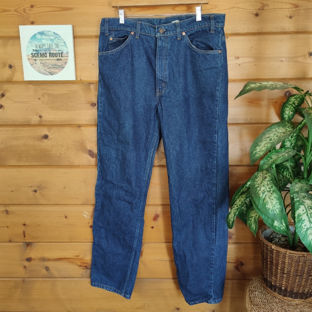 Levi's 💙 Men's Vintage 90s Orange Tab Denim Regular Straight Fit Jeans 38 X 32"